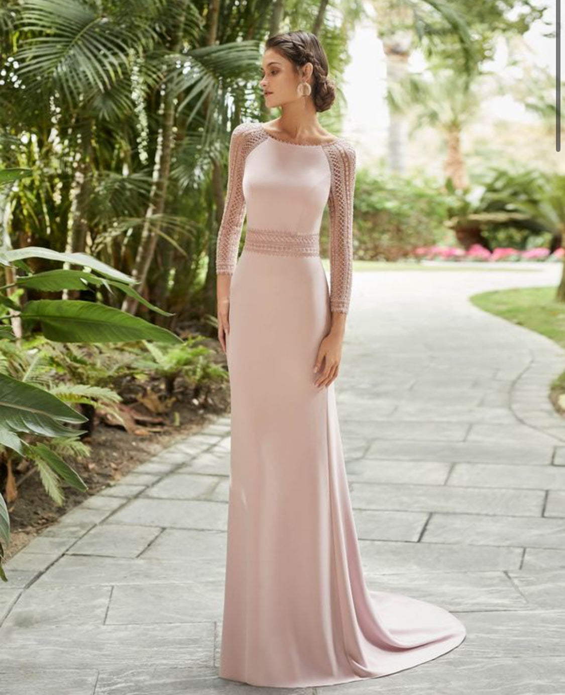 Rosa Clará Crepe Evening Dress