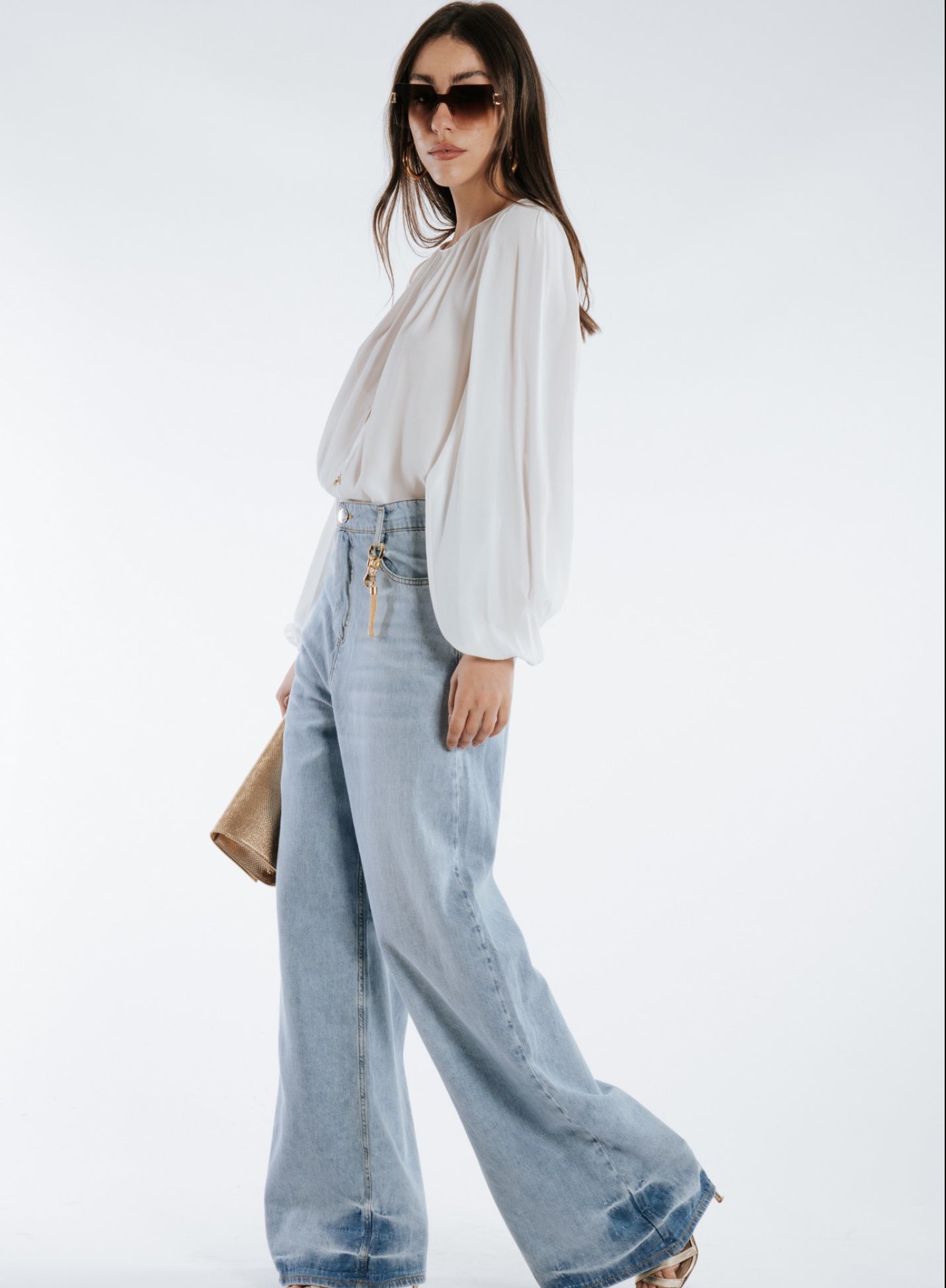 Cut-Out Shoulder Blouse