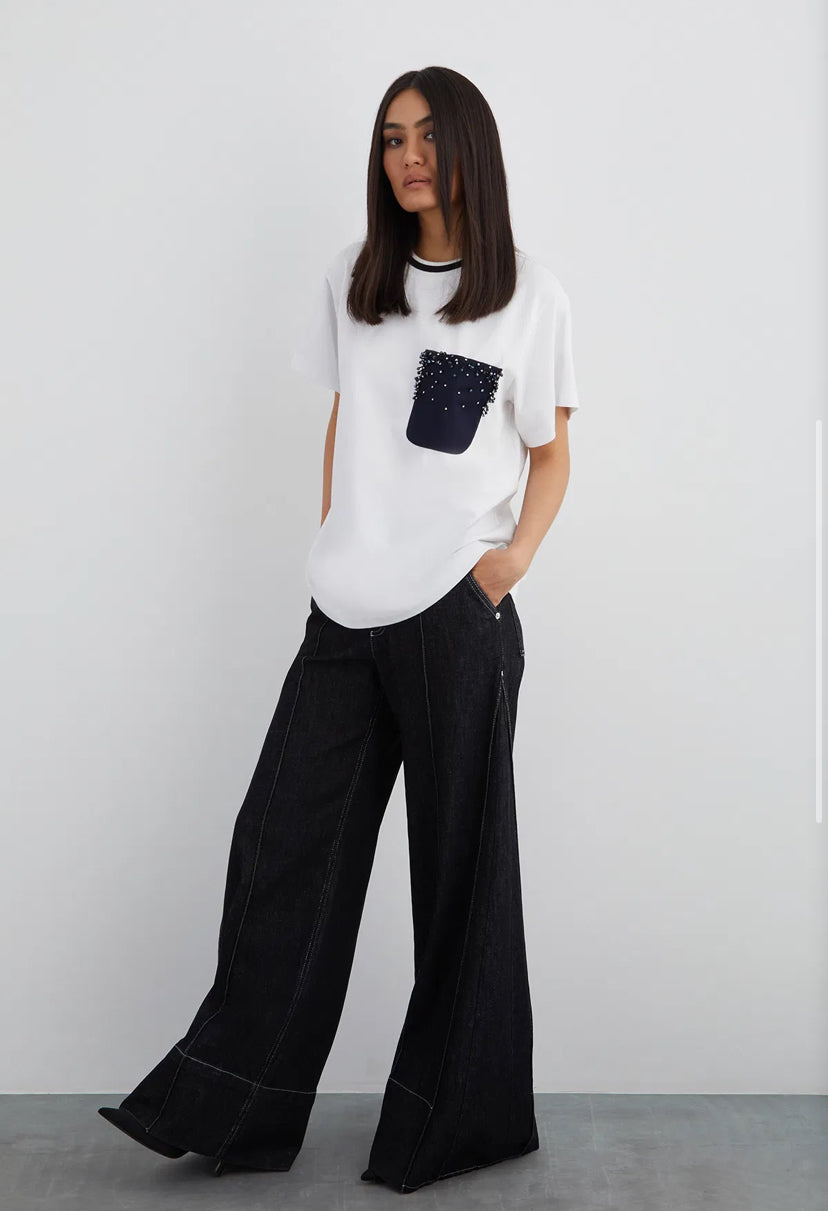 Embellished Pocket T-Shirt