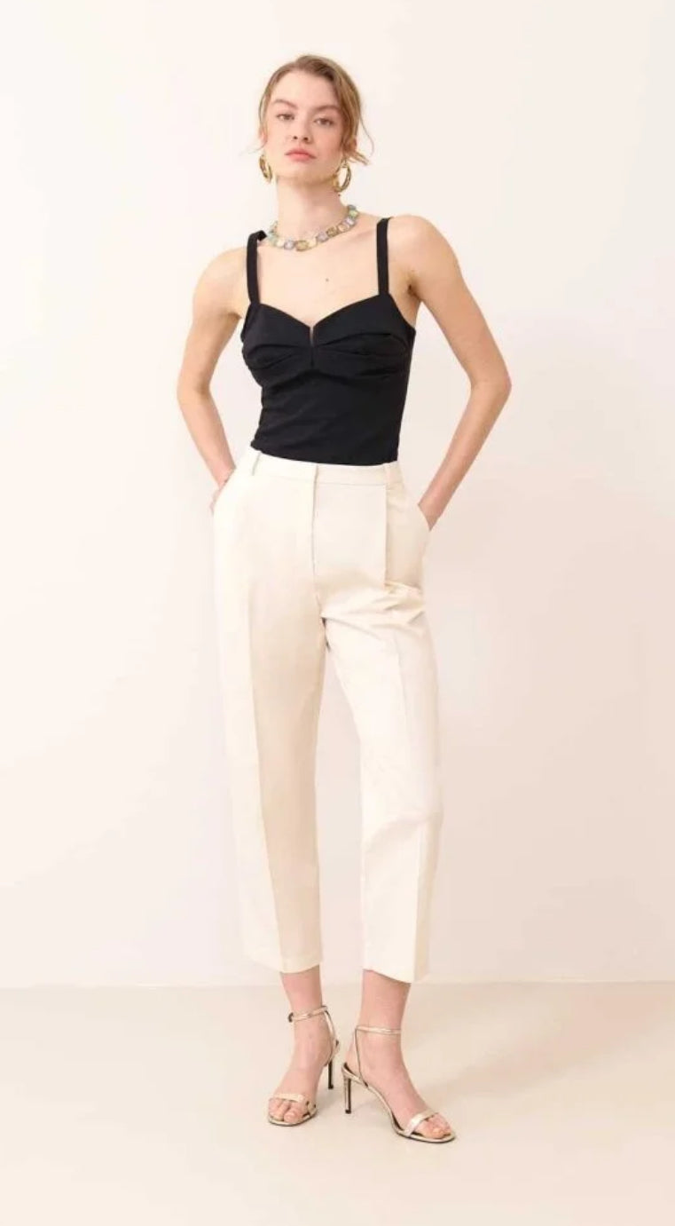 Silk Crepe Women’s Pant Ecru