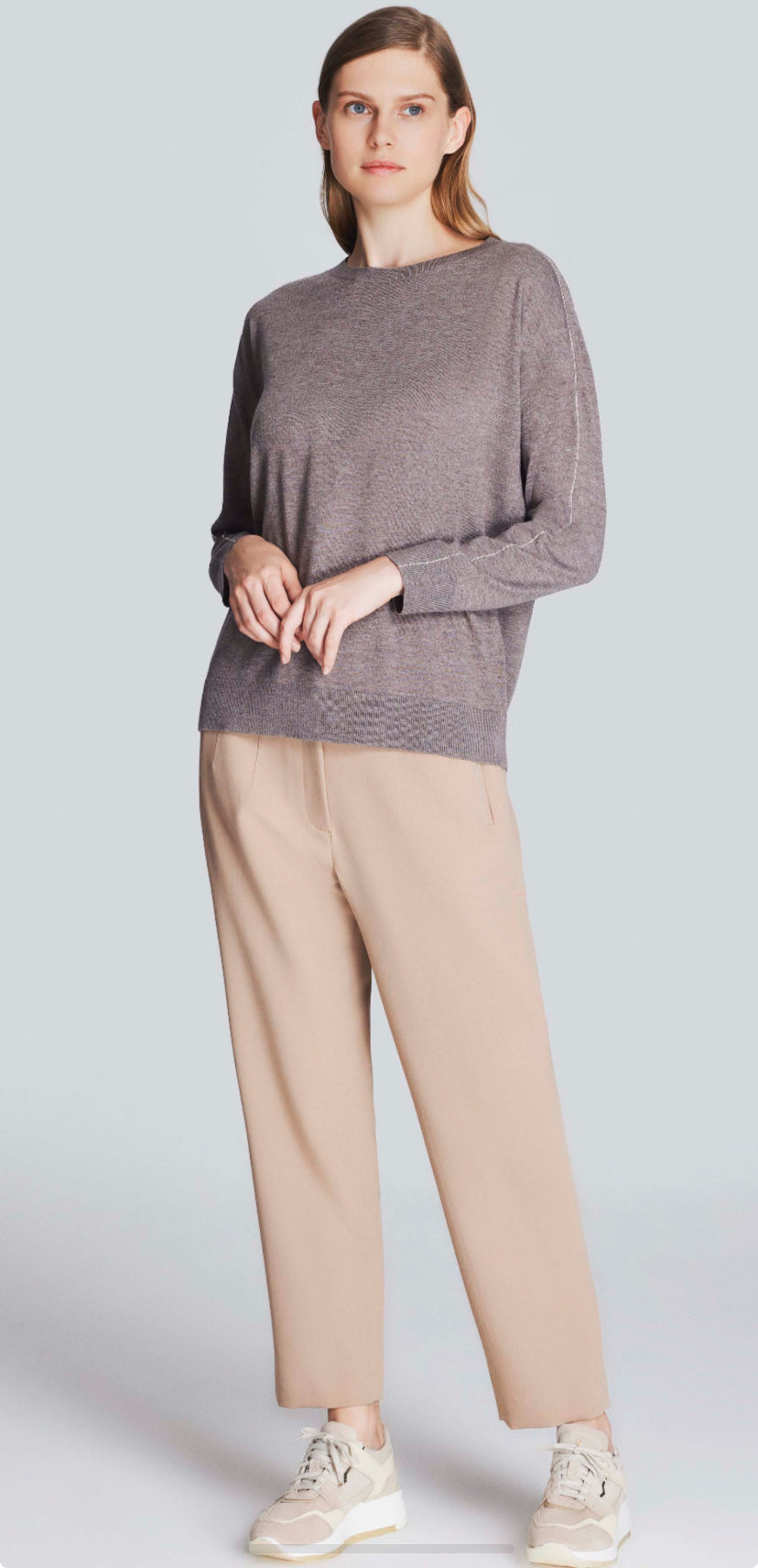 Thin Arm Stripe Knitwear