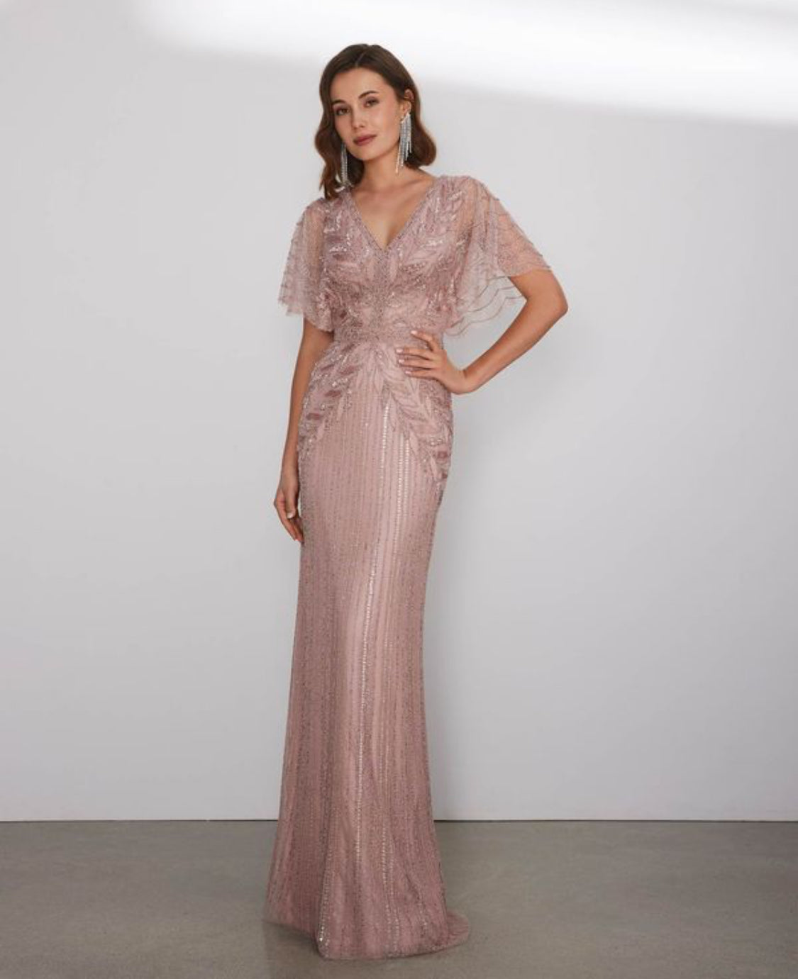 Rosa Clará Beaded Elegance Evening Gown