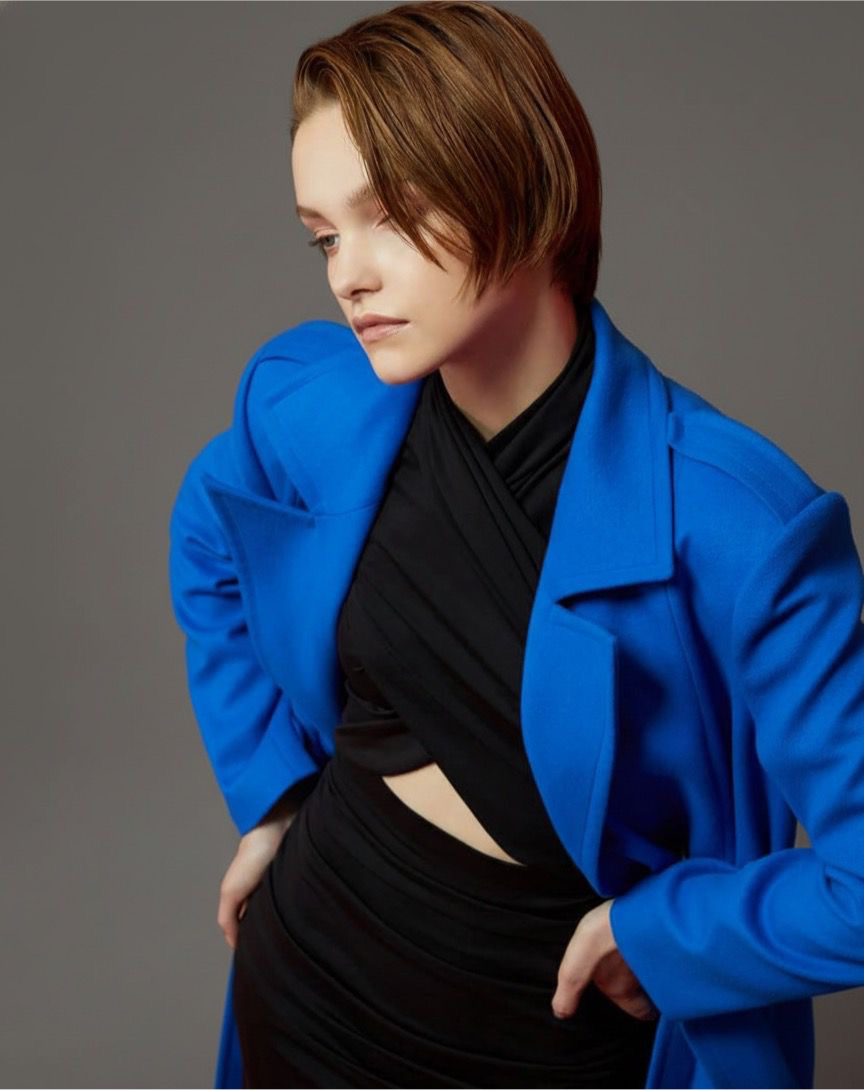 Cashmere Epaullete  Maxi Coat