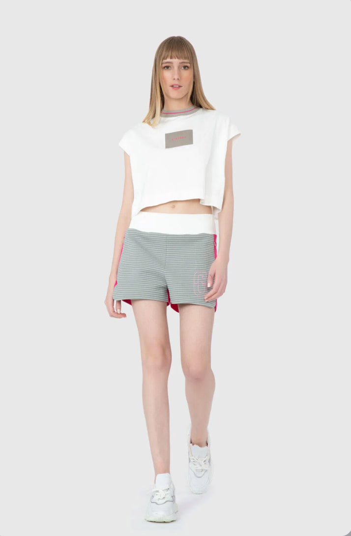 Ecru T-Shirt crop