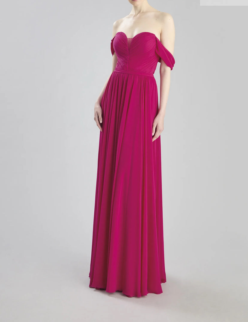 Elegant Off-Shoulder Gown by Nicole Moments