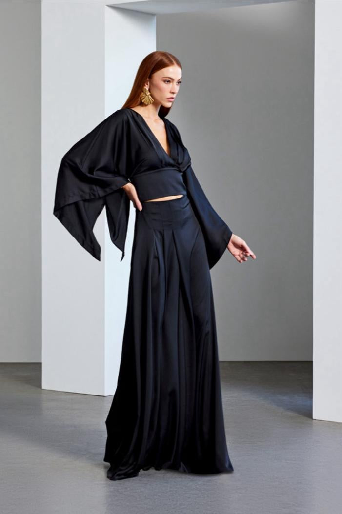 High-Waisted Flowy Set