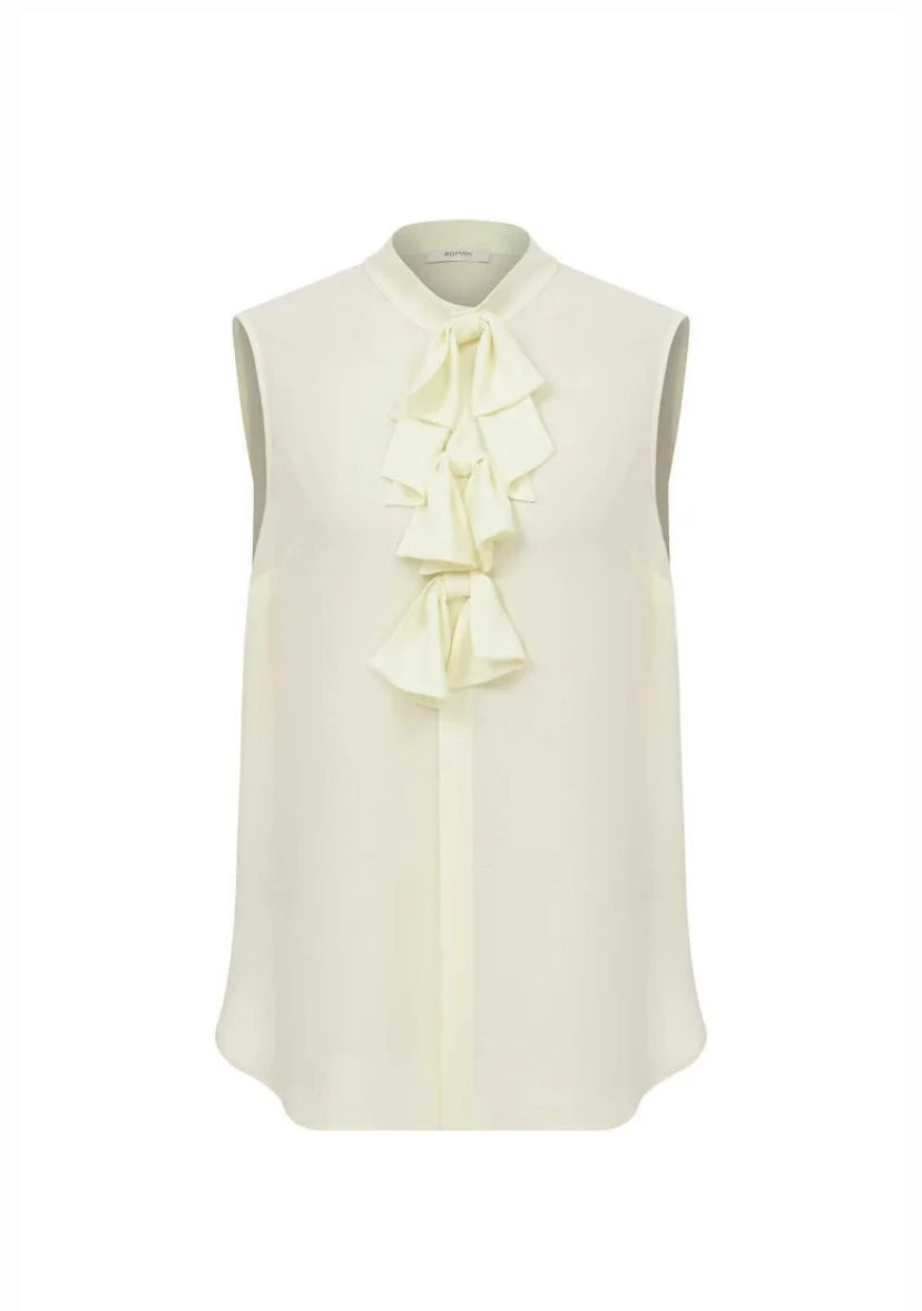 Ruffle Detailed Crepe Blouse