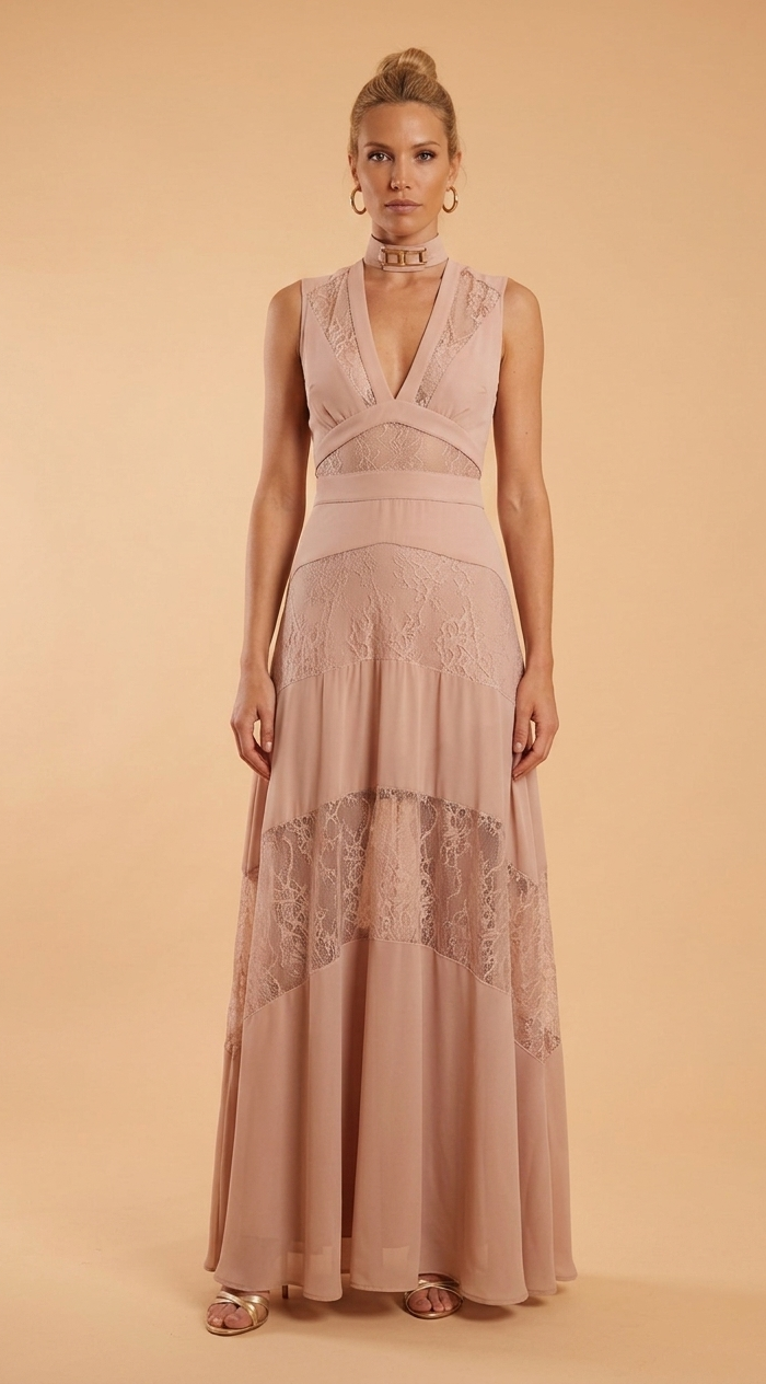 Pink Lace Dress