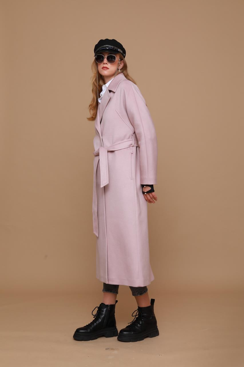 Cashmere Epaullete Maxi Coat