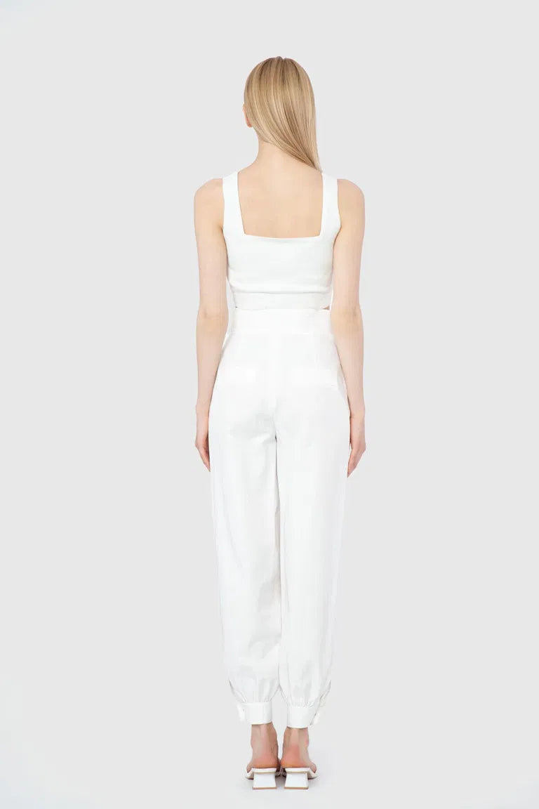 High Waist Accessory Detailed Pants