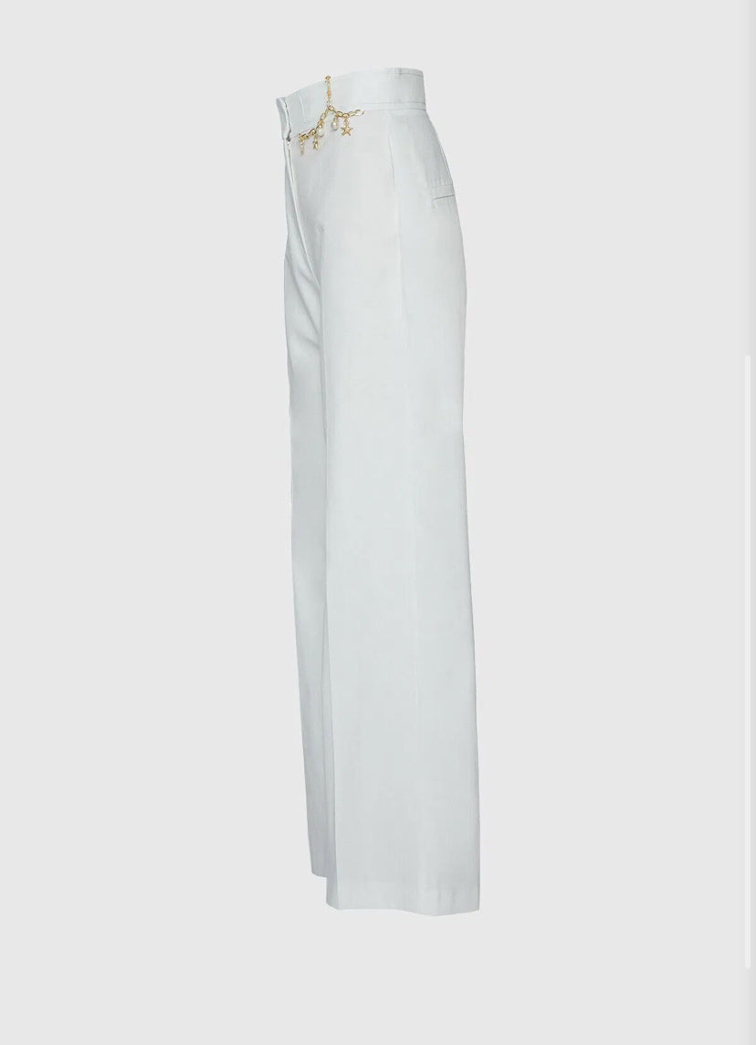 Accessory Detailed High Waist Trousers