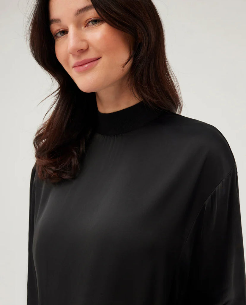 Satin Loose-Fit T-Shirt