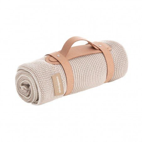 Plain Bamboo knitted blanket