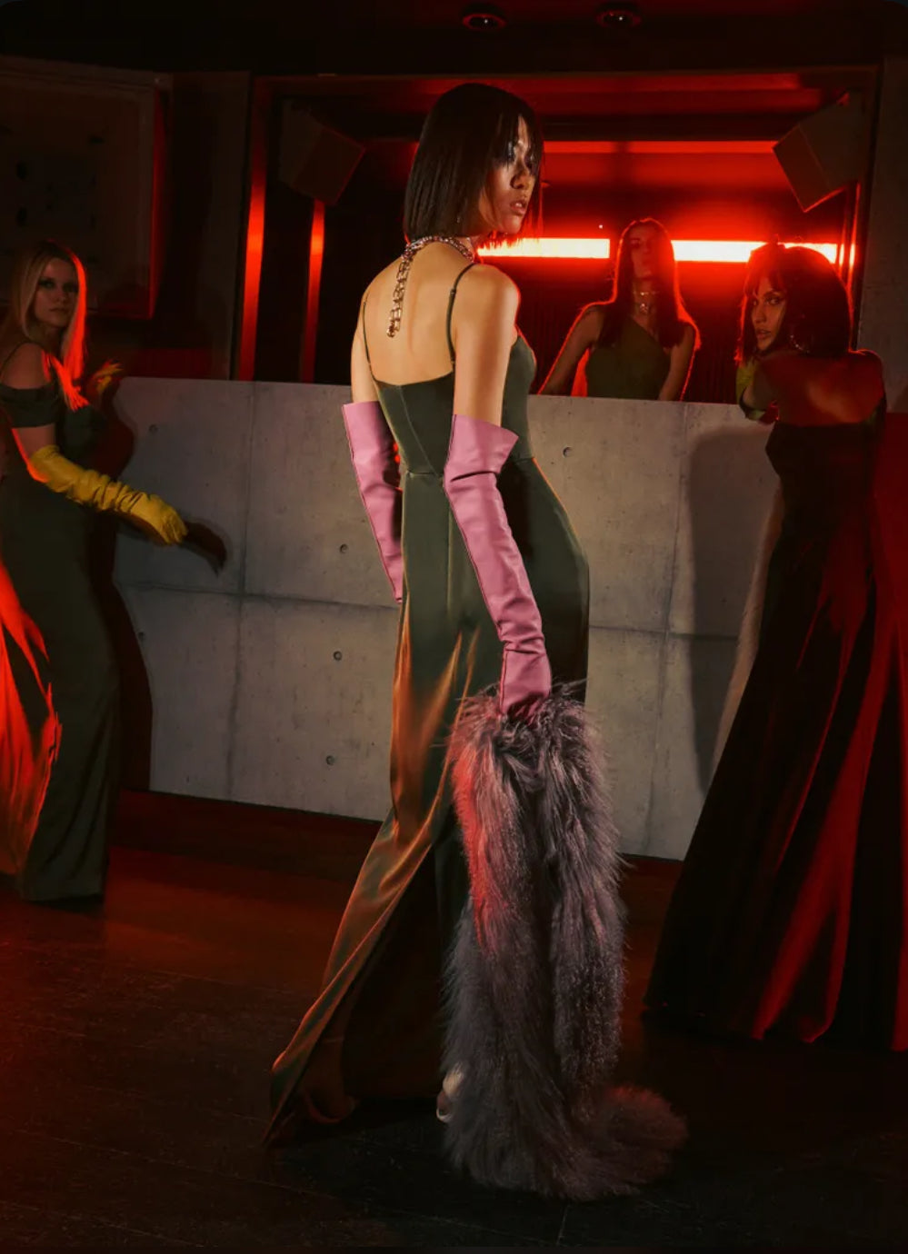 Elegant Satin Gown by Vera Wang