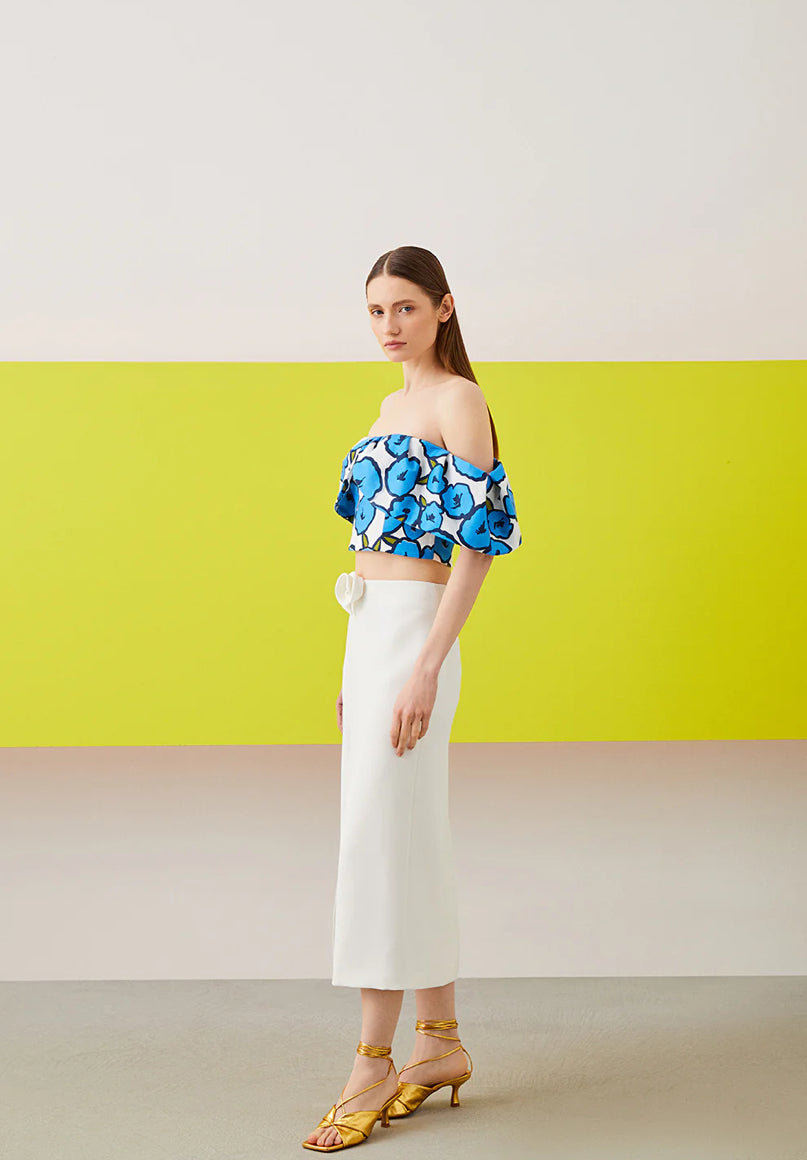 Flower Patterned Bustier top