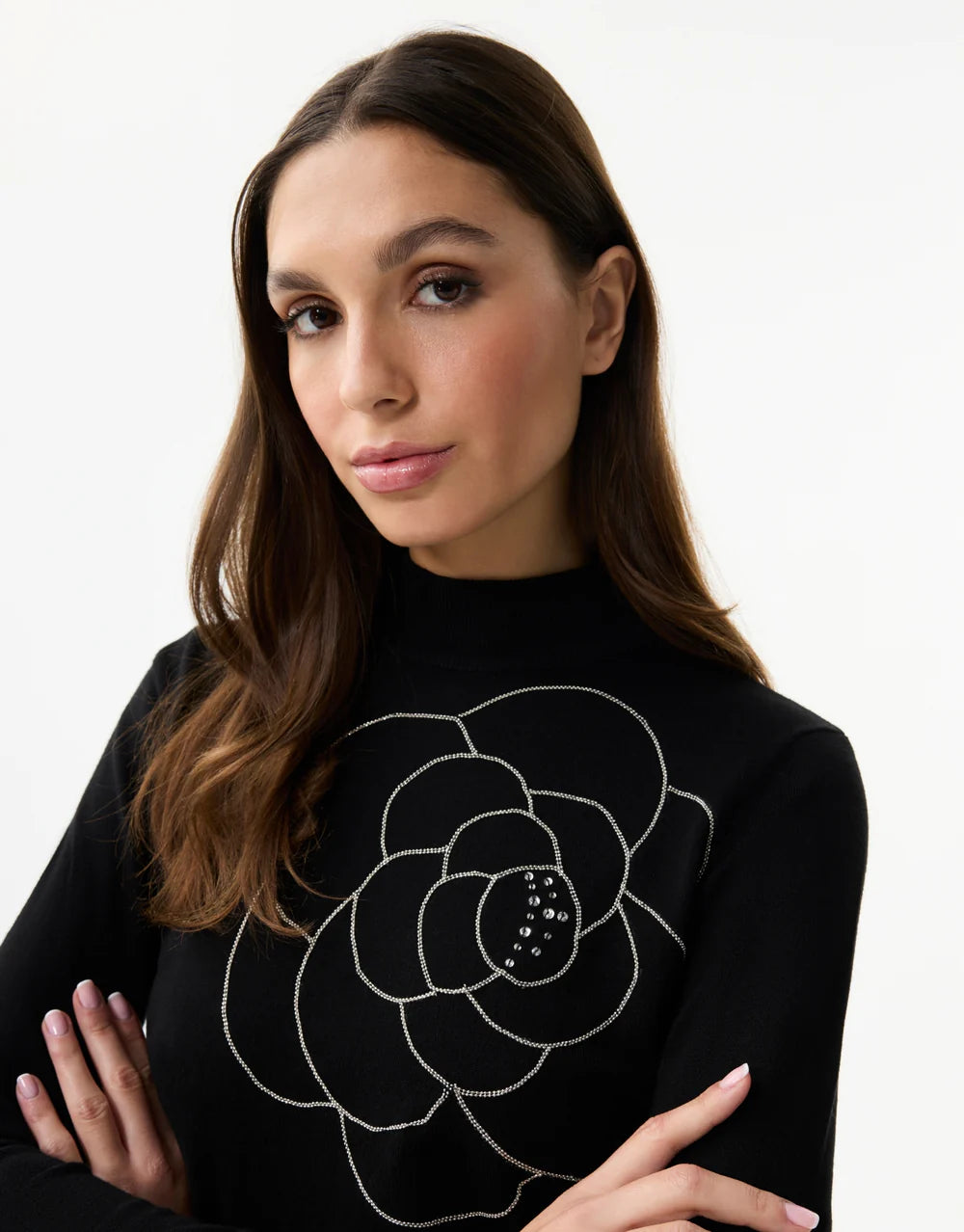 High-neck Rhinestone