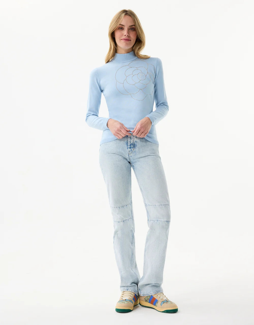 High-neck Rhinestone