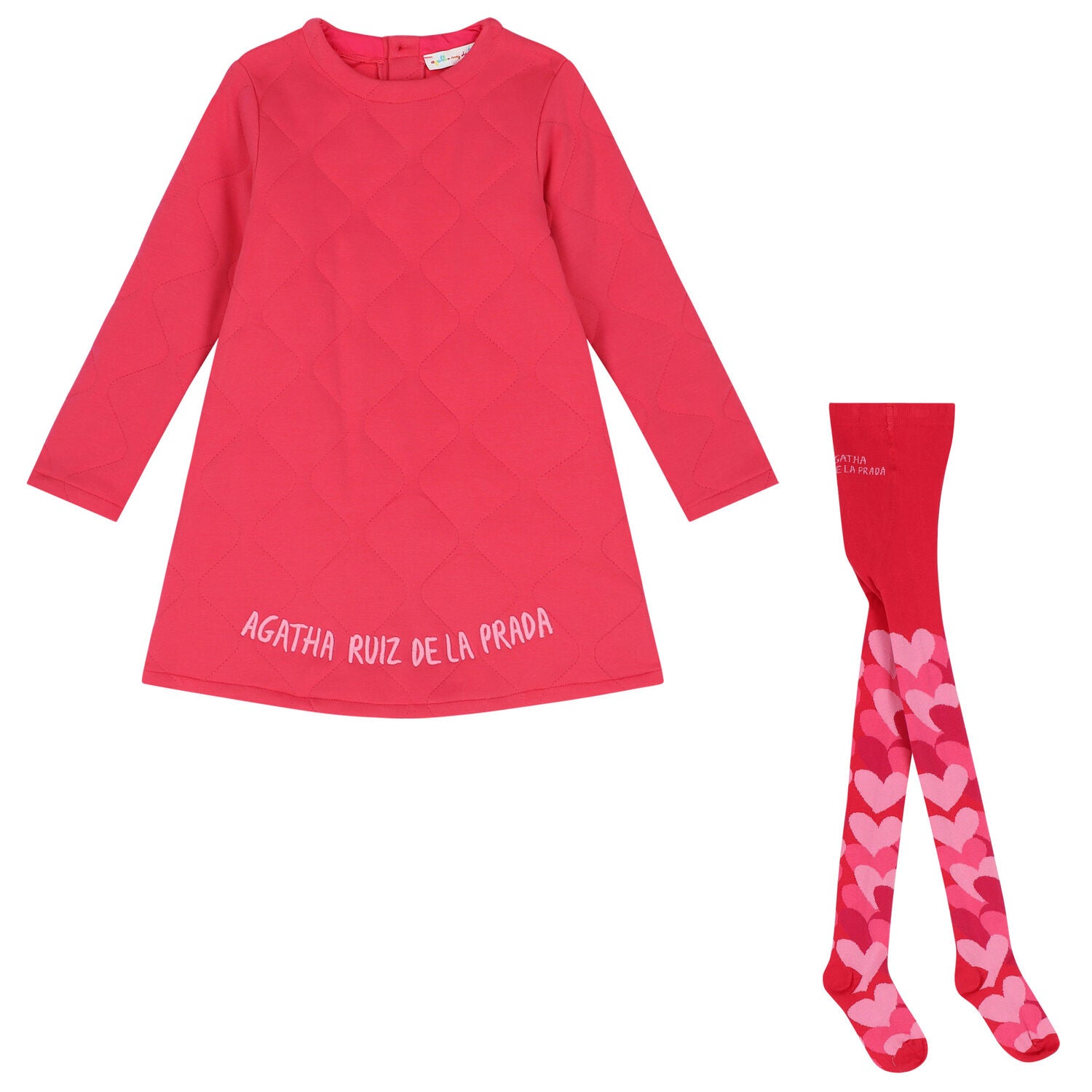 Logo dress and leggings set