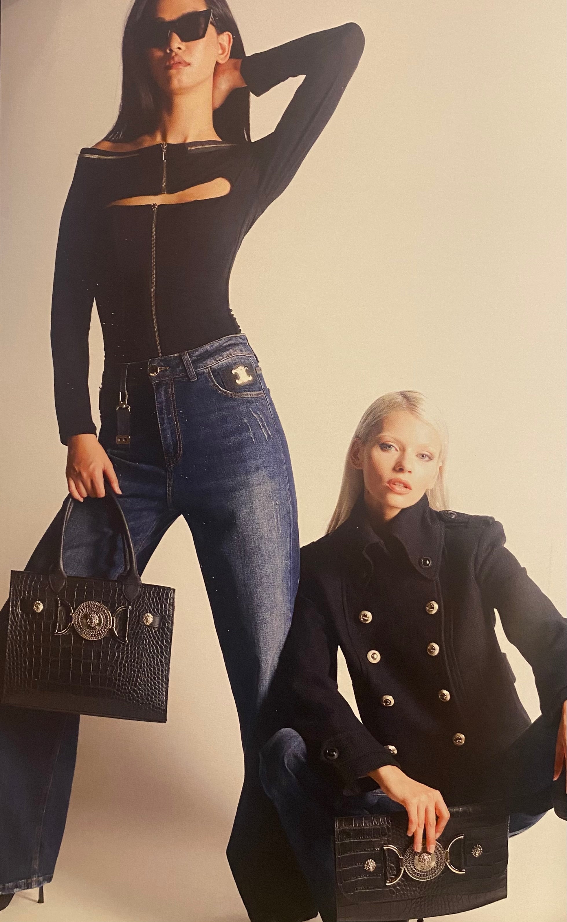 Denim Jeans with Small Pocket Detail