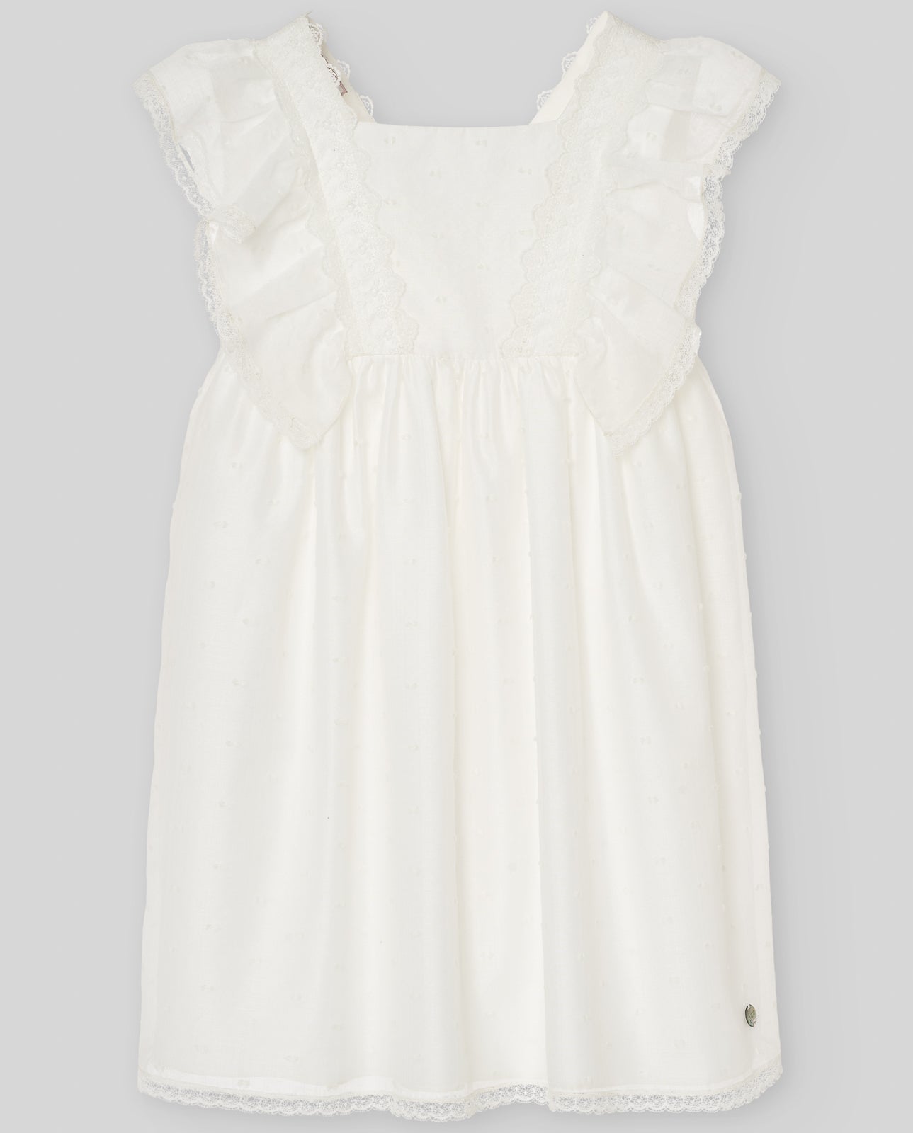 Ruffle Lace Trim Dress