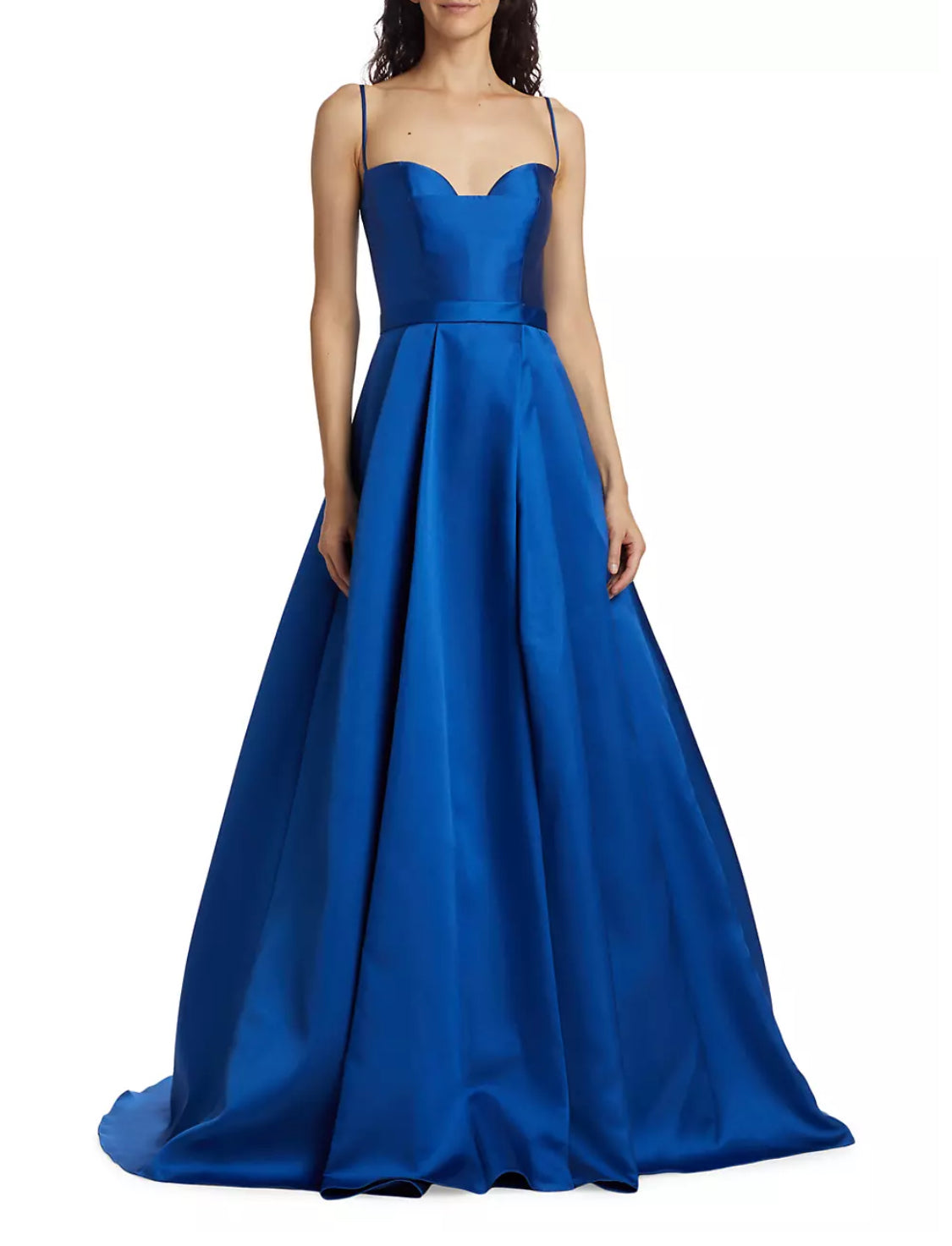 Lustrous Mikado Sleeveless Vihaan Gown by Vera Wang