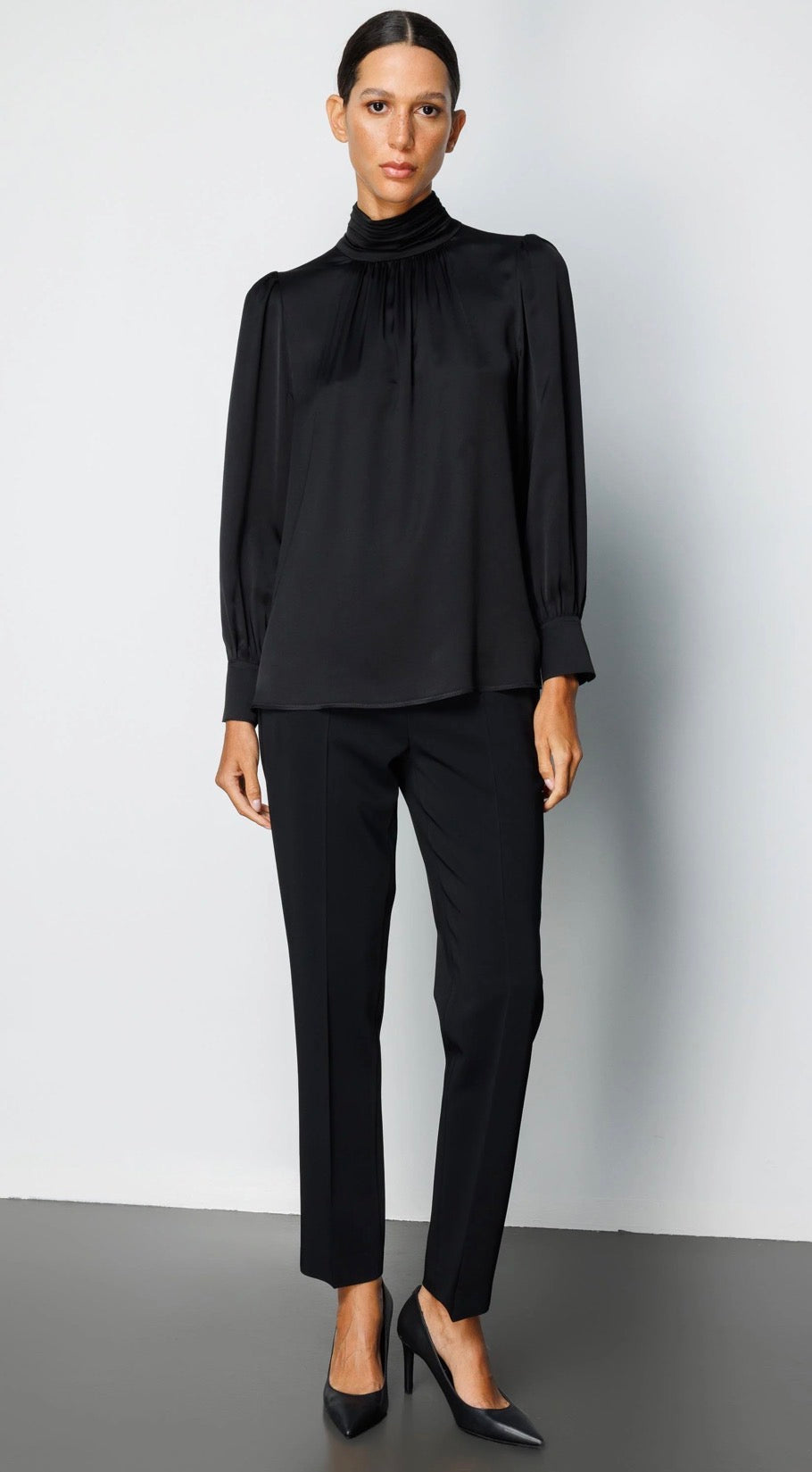 Turtleneck Drape Blouse