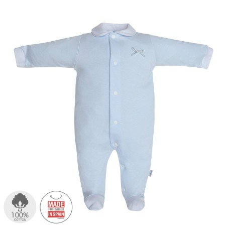 Cambrass playsuit pyjama with a bow motif
