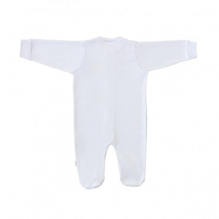 Cambrass playsuit pyjama with a yoga embroidered accent.