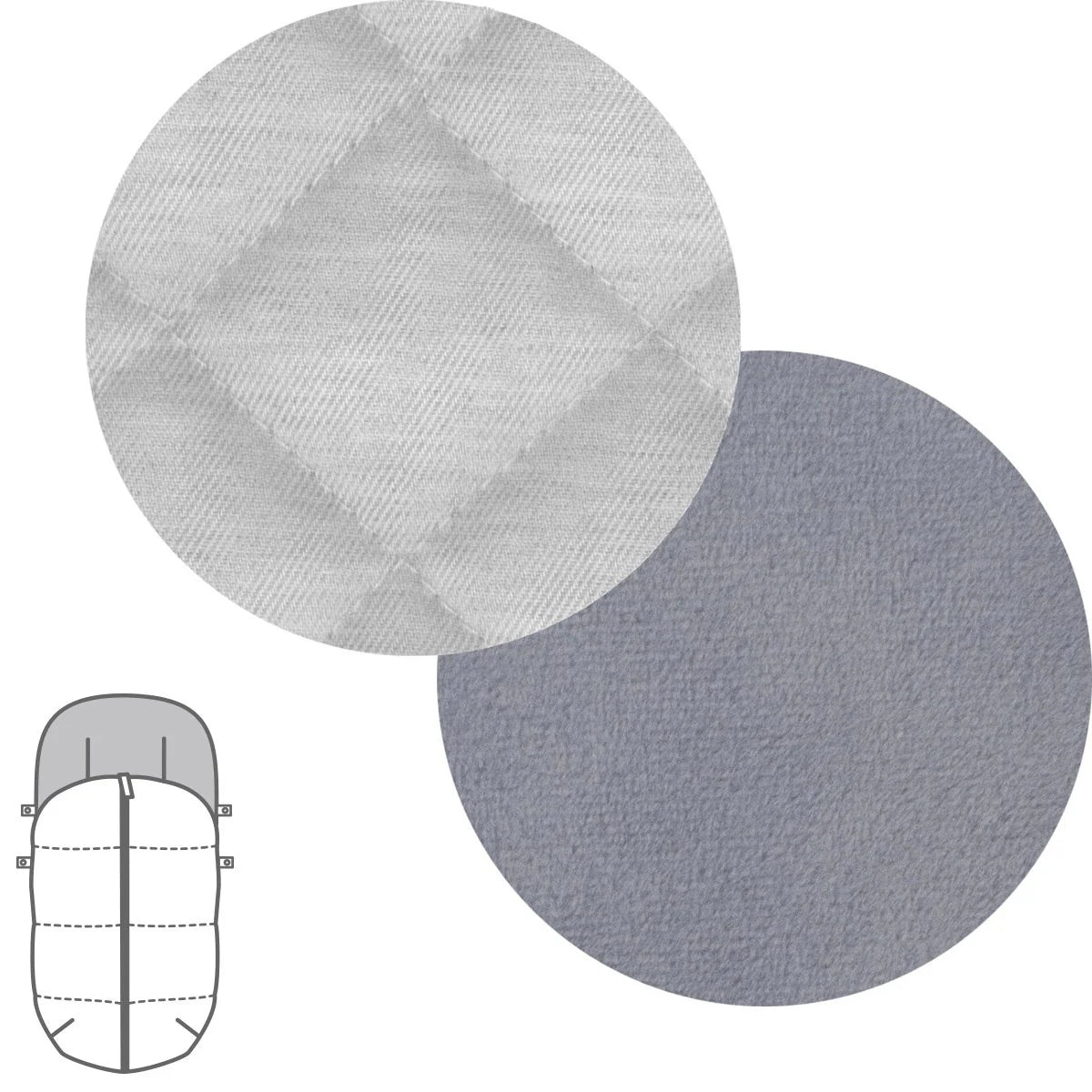 Universal footmuff stroller sack 45x98x3 CM