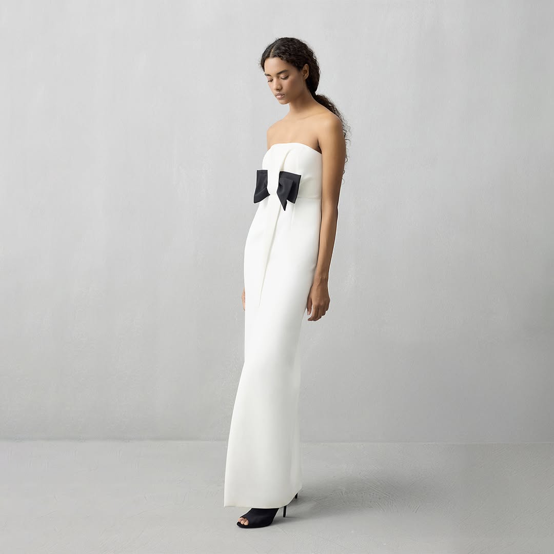 Statement bow adorned dress