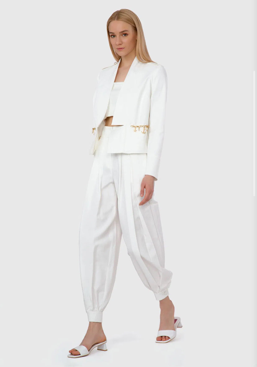 Accessory Detailed Long Sleeve Jacket