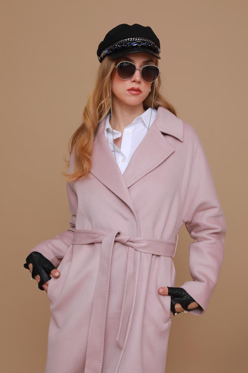 Cashmere Epaullete Maxi Coat
