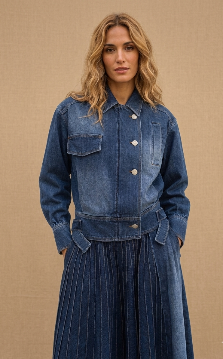 Asymmetric Jean Jacket