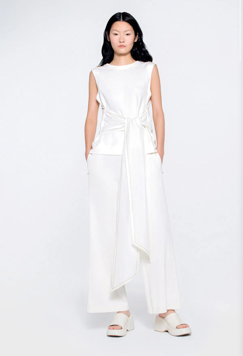 Blouse with Binding Detail Set