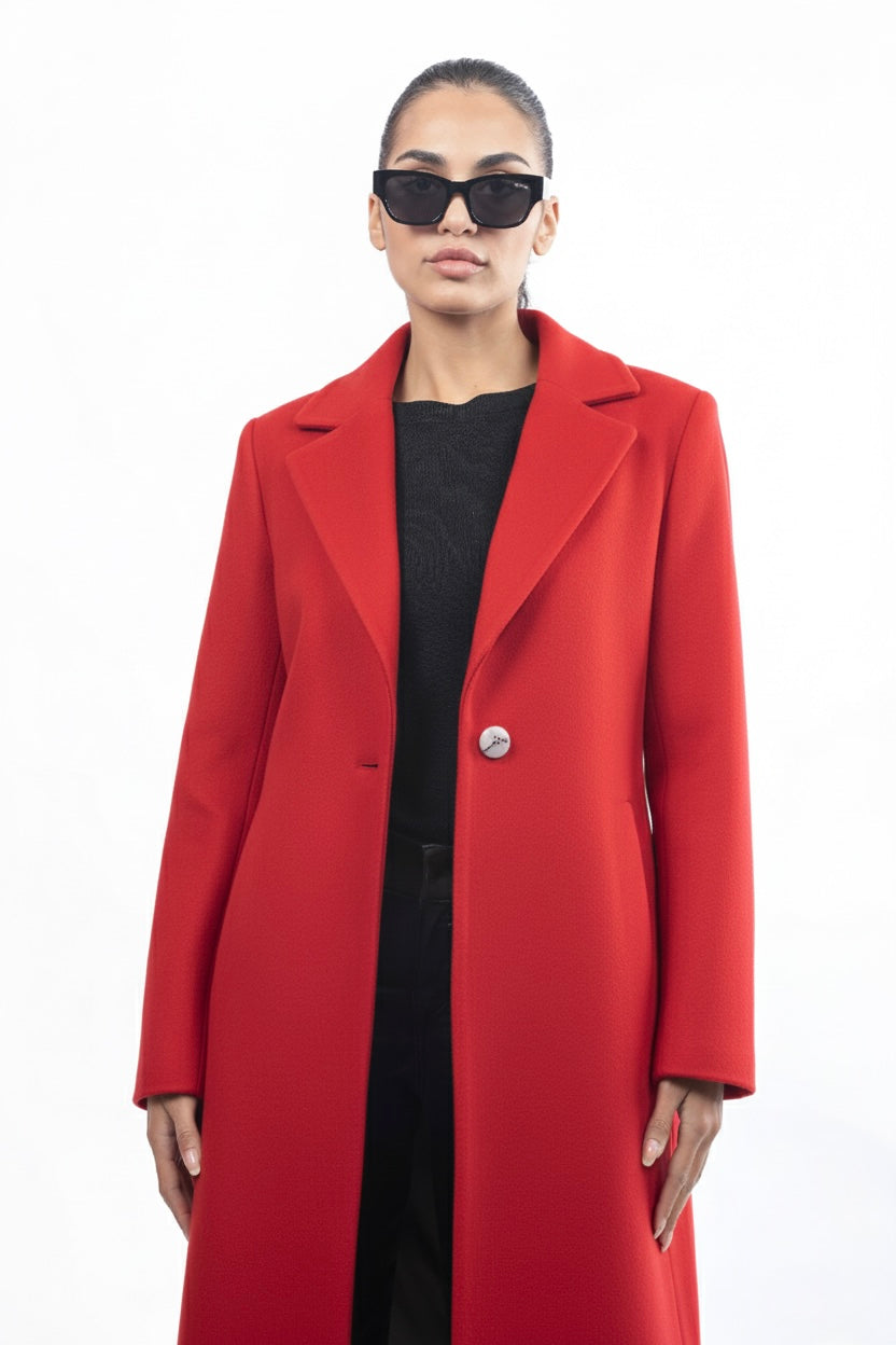 Cashmere Epaullete Maxi Coat