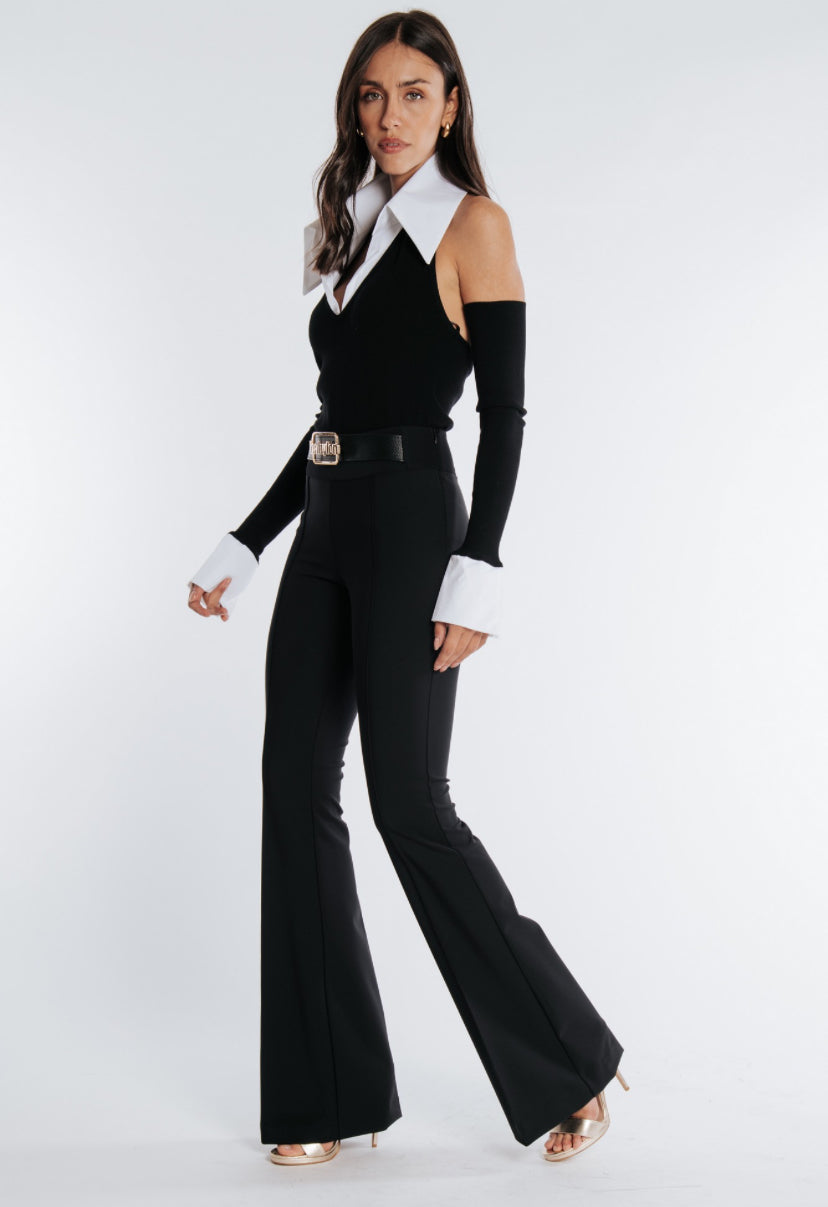 Collar Top with Removable Sleeves