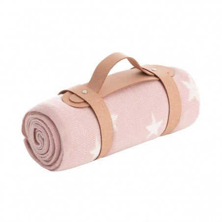 Stared bamboo knitted blanket