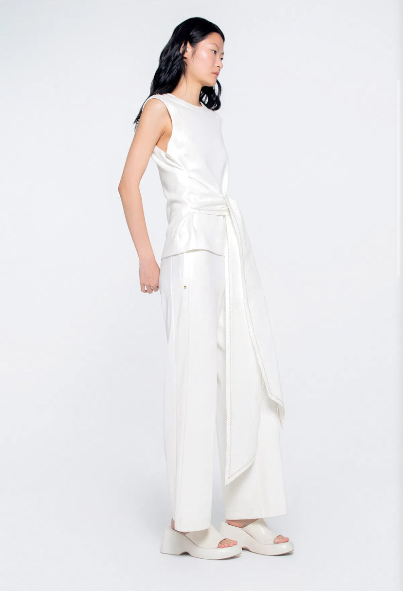 Blouse with Binding Detail Set
