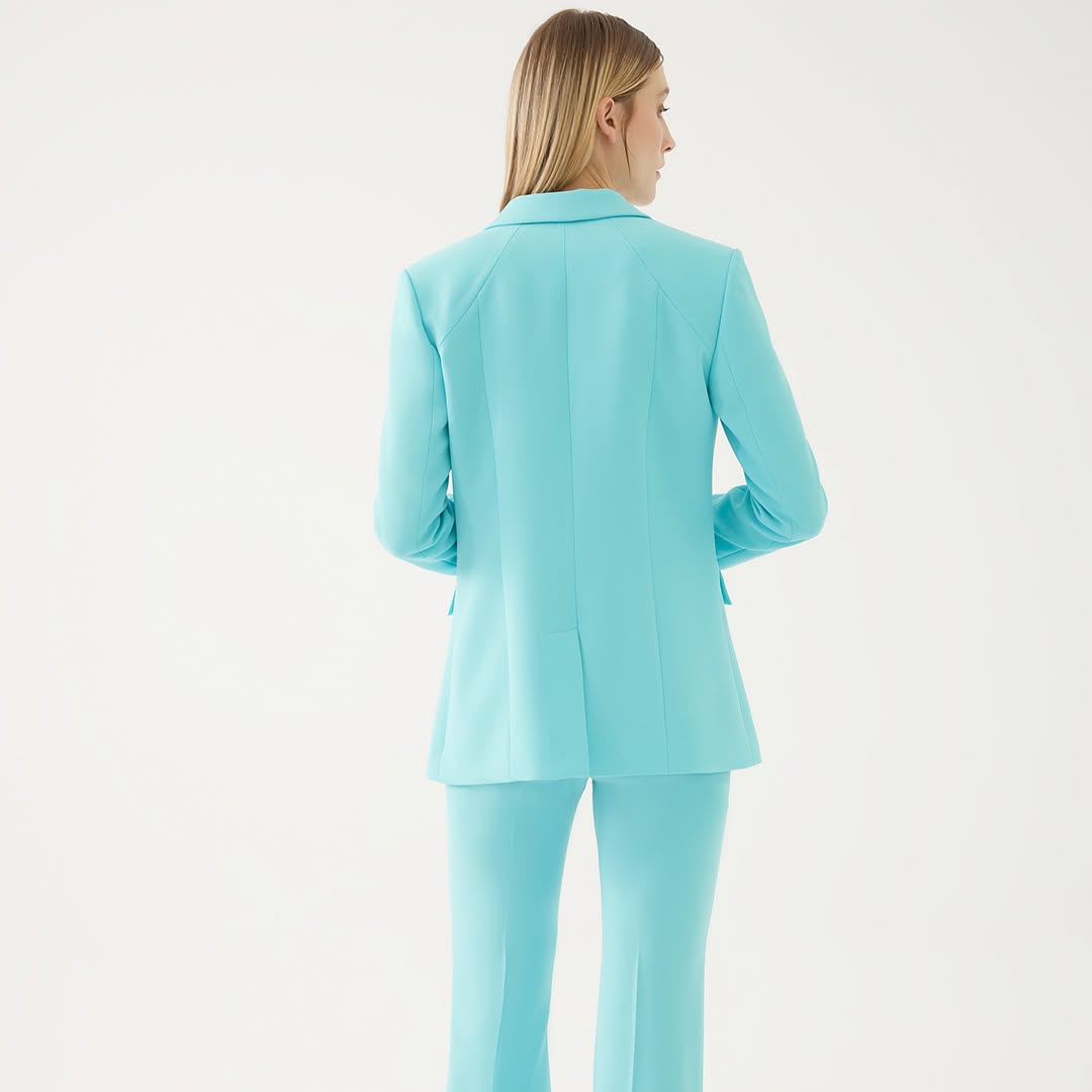 Classic turquoise suit