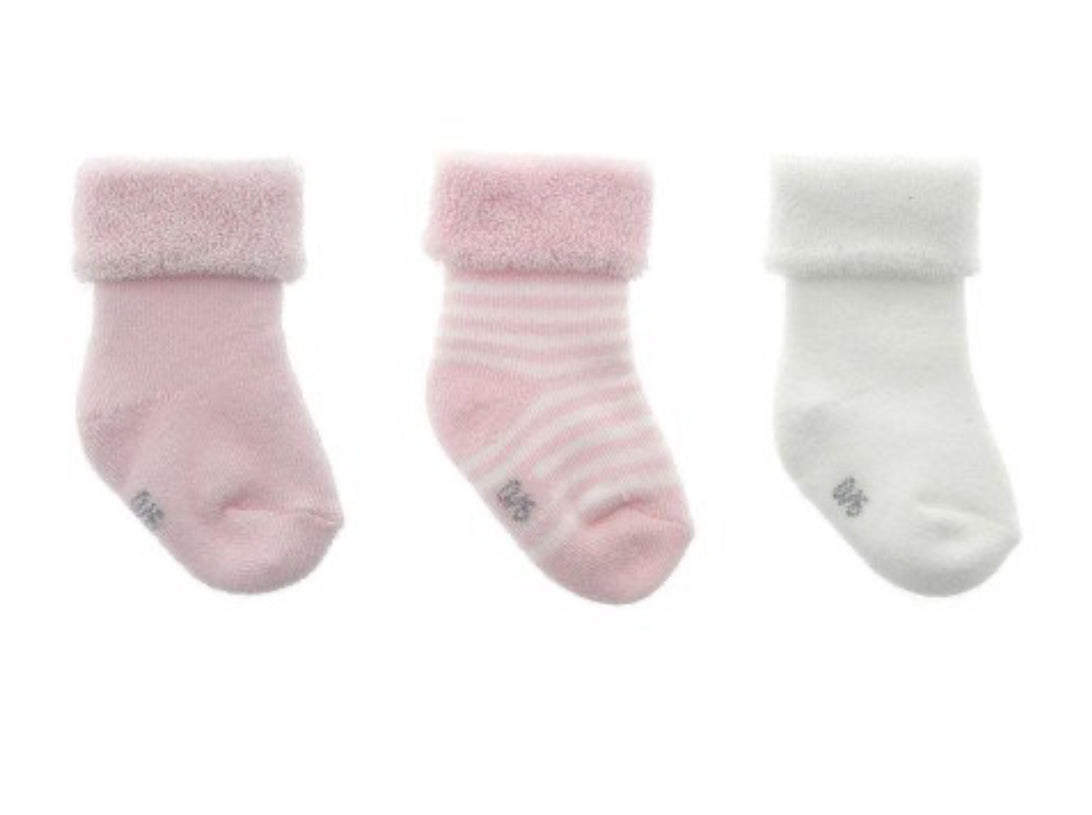 CAMBRASS SET 3 SOCKS FOR BABY LISO PINK