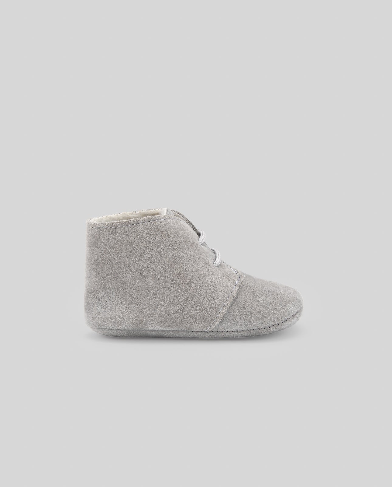 Cozy Sheepskin Leather Baby Booties with Warm Lining and Lace Closure