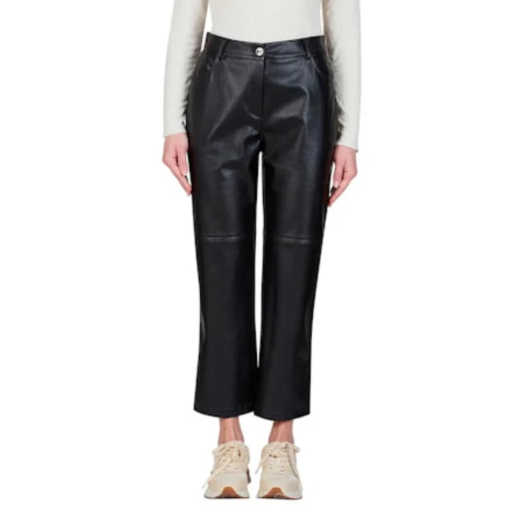 Faux leather pants
