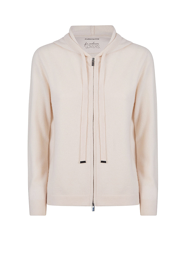 Cashmere hoodie.
