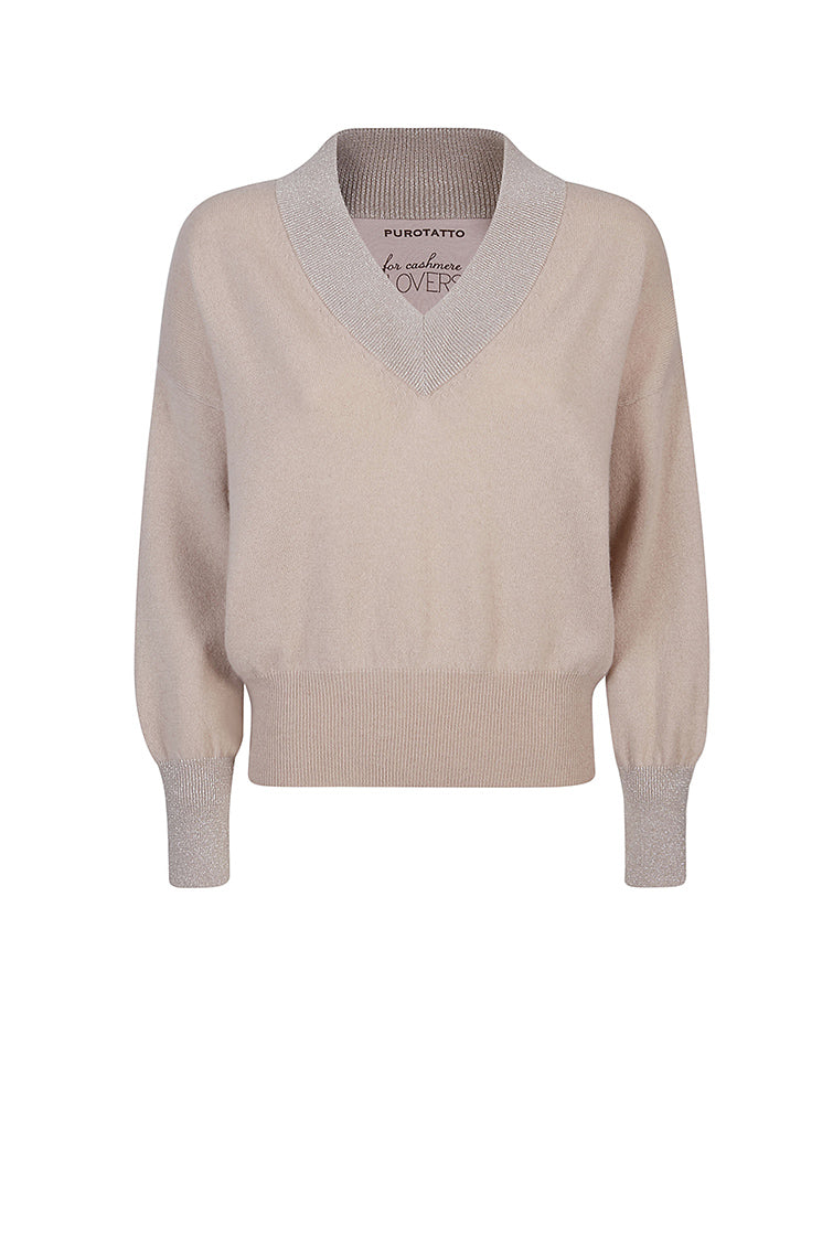V-neck cashmere knitwear