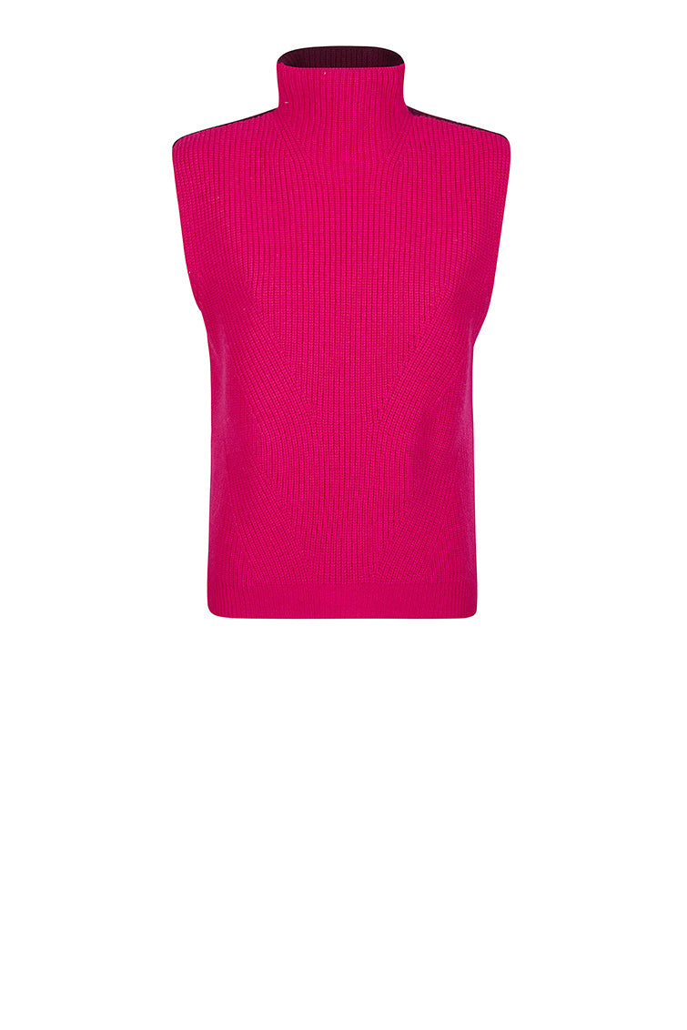 High Neck Cashmere Top