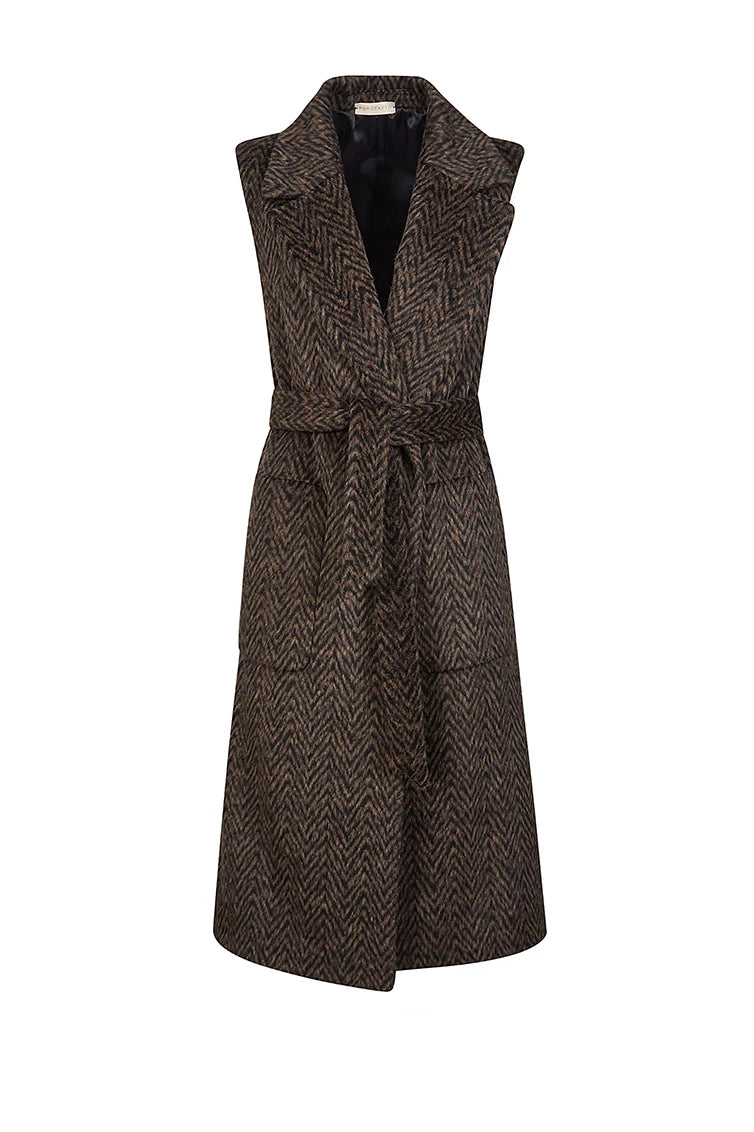 Sleeveless coat