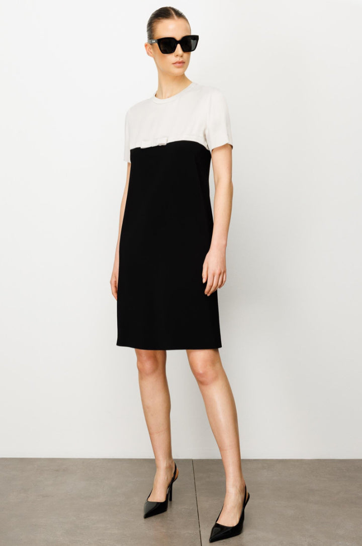 Bow Half Sleeve Dress