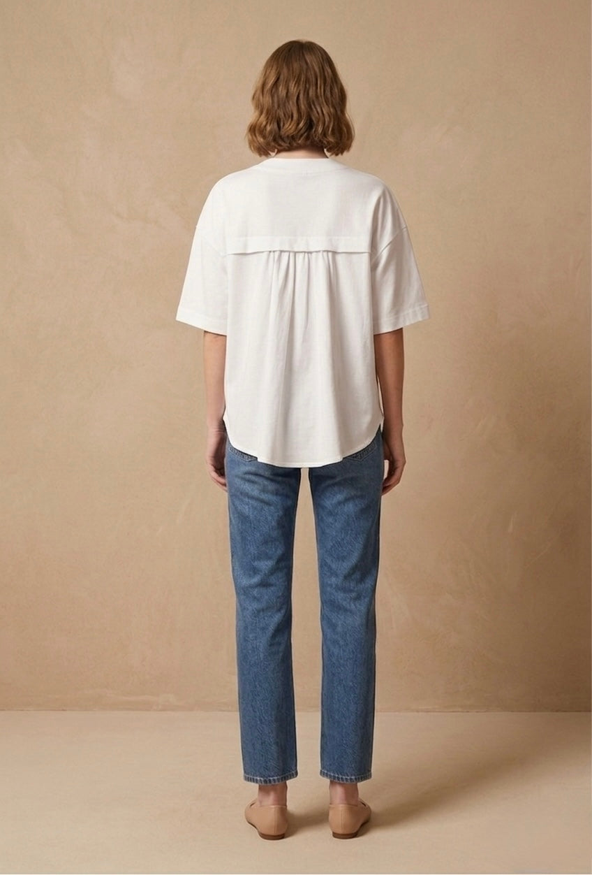 Shirring Detail T-shirt