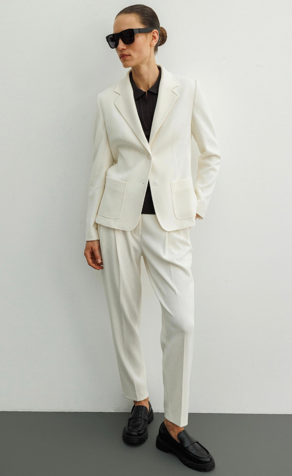 Two Button Velvet Set