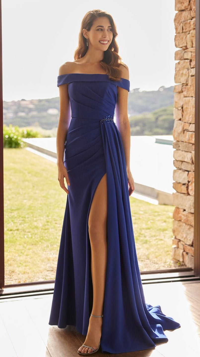 Marfil Barcelona's Crepe Evening Gown